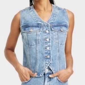 Universal Thread Light Blue Denim Vest